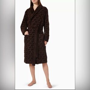 MICHAEL KORS Logo Bathrobe in Cotton Terry